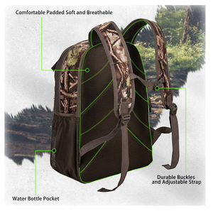 Zaino da Caccia Mimetico <span class=keywords><strong>per</strong></span> Arco o <span class=keywords><strong>Fucile</strong></span> con Supporto, Ideale <span class=keywords><strong>per</strong></span> Caccia, Campeggio ed Escursionismo - Product Image 4