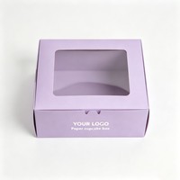 Boîte d'emballage en papier personnalisable de qualité alimentaire pour cupcakes, truffes, chocolats, pains et sushis – Vente en gros à prix abordable