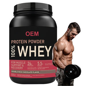 OEM çift çikolata 100% Whey Protein konsantresi yetişkinler için en iyi spor takviyesi altın standart kaliteli toz - Product Image 1