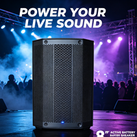 SEC-08A Meistverkaufter 8-Zoll Aufladbarer PA-Lautsprecher 150W RMS Bluetooth 5.0 DSP-Modi Audio-Lautsprecher für Kirche Party Events