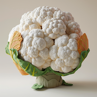 Nouveau design de fournisseur de jouets en peluche doux et mignon chou-fleur vert brocoli légume en peluche jouet pour enfants