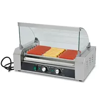 Machine à hot-dogs automatique de l'usine de vente directe, gril à hot-dogs à rouleaux avec certification CE pour les restaurants de restauration rapide