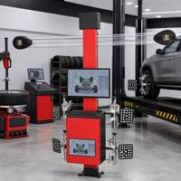 Mecpower MPL-70A Équipement d'alignement 3D des roues, Pont élévateur quatre colonnes et Équilibreuse de roues 220/380V, Poids max. des roues 60kg pour ateliers de réparation de pneus
