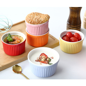 Ramequins en céramique personnalisés avec logo pour la cuisson, 6 oz, 8 oz, 12 oz, résistants au four, pour crème brûlée et soufflé, avec impression de logo - Product Image 6