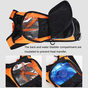 Sac à dos d'hydratation pour moto et <span class=keywords><strong>vélo</strong></span> avec poche à eau de 2 L, sac de sport léger pour la randonnée et le cyclisme - Product Image 6
