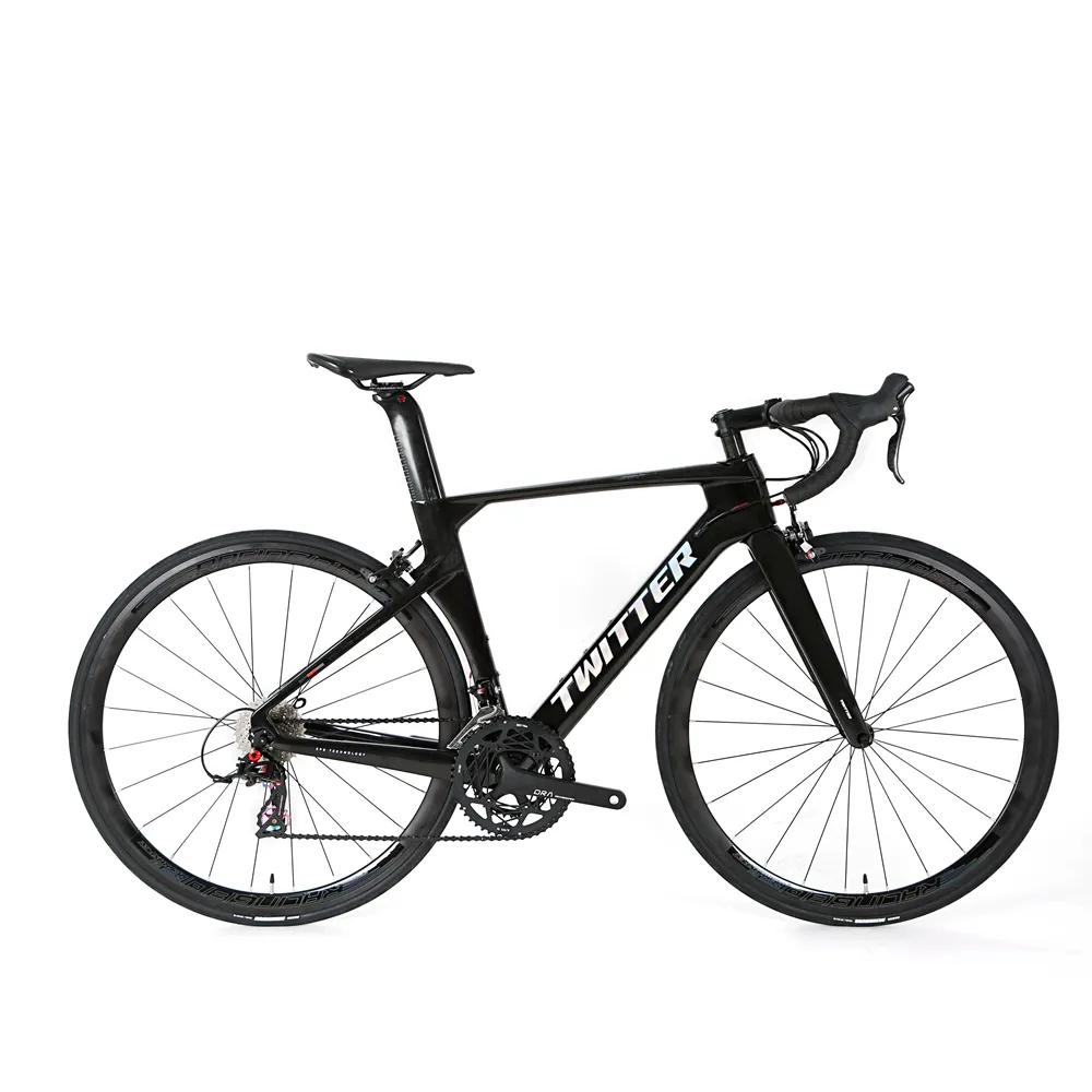 New arrival Twitter carbon fiber road bike 700c wheel size RS-22 groupset road bicycle with V brake