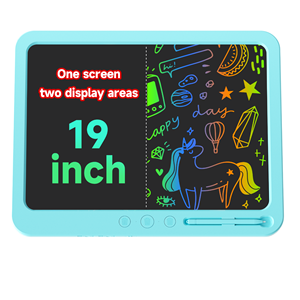 لوح كتابة LCD مقاس 19 بوصة للأطفال مع قلم ستايلس وزر مسح، لوحة رسم تعليمية - Product Image 2