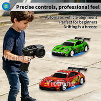Voiture de drift RC 4x4 1:24 avec gyroscope, télécommande entièrement proportionnelle, lumières LED, haute vitesse, véhicule RC de loisir