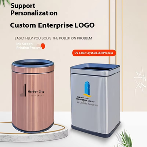 Thùng rác inox cao cấp dùng trong nhà, cấu trúc cảm ứng, 20L, chất liệu nhựa, dùng cho văn phòng, nhà vệ sinh, nhà bếp, ngoài trời - Product Image 2
