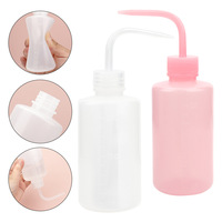 Bouteille de lavage pour cils en plastique blanc réutilisable de 250 ml, outil de beauté portable, vente chaude, commande en gros RTS