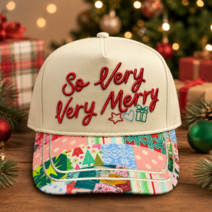 Casquette <span class=keywords><strong>de</strong></span> baseball Dymf personnalisée à visière incurvée, broderie colorée structurée, casquette <span class=keywords><strong>de</strong></span> Noël festive pour femme - Product Image 1
