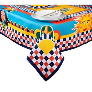 Nappe Excelsa Sicilian Rhapsody en coton 140x180 cm multicolore - Product Image 3