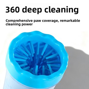 Tazza per Lavaggio <span class=keywords><strong>Zampe</strong></span> Cani - Pulizia Senza Spazzolatura, Misure Grandi e Piccole, Design per Pelo Dorato - Product Image 4