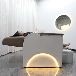 Fauteuil de pédicure électrique inclinable avec éclairage LED, fauteuil de spa pour les pieds sans plomberie avec baignoire, équipement de luxe pour salon de manucure et spa - Product Image 6