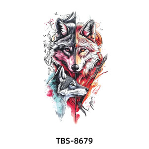 <span class=keywords><strong>Tatuaje</strong></span> temporal de medio <span class=keywords><strong>brazo</strong></span> ecológico Sitkcer animales <span class=keywords><strong>Lobo</strong></span> Tigre <span class=keywords><strong>tatuaje</strong></span> impermeable cuerpo fresco <span class=keywords><strong>tatuaje</strong></span> para adultos - Product Image 2