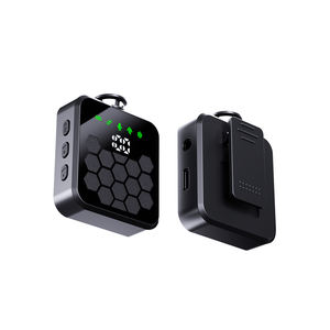 ميكروفون لافالييه لاسلكي متعدد الاتجاهات 3 في 1 طراز QY66 مع منفذ Type C وإلغاء الضوضاء وإضاءة RGB للهواتف المحمولة والتصوير والمقابلات - Product Image 3