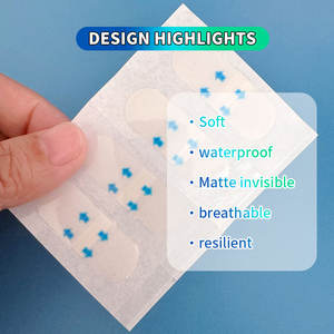 医療グレードCE認証取得 遠赤外線消毒 通気性 防水 マット仕上げ 目立たないフェイスリペアステッカー 1.4*4cm - Product Image 6
