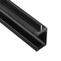 Kenop pintu lemari laci tepi jari tarik Aluminium lemari perkakas Modern pegangan profil G lemari dapur karton terima OEM
