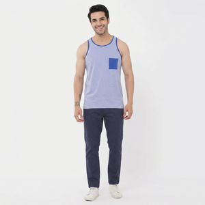 Débardeur pour homme, première classe, nouvelle arrivée, coton original, séchage rapide, design tendance, méthode de tissage tricotée - Product Image 1