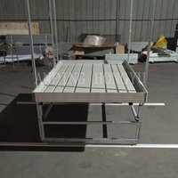 Plateaux hydroponiques à flux et reflux, étagères roulantes multi-niveaux, table de culture verticale, supports de culture
