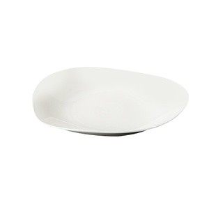Assiettes à dîner jetables en céramique <span class=keywords><strong>blanche</strong></span> haut <span class=keywords><strong>de</strong></span> gamme Design minimaliste pour la présentation <span class=keywords><strong>de</strong></span> soupe froide Restaurants hôtels - Product Image 5