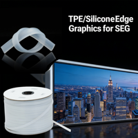 Bande de fixation en silicone et TPE écologique pour système de tissu tendu - Bande de canal SEG durable