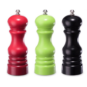 Ensemble moulin à sel et à poivre réglable en céramique et bois, écologique, pour la cuisine domestique et le moulage personnalisé des épices - Product Image 1
