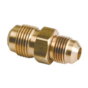 SAE 45 độ Brass Ống Phù hợp giảm Union 3/8 "Flare x 1/4" nam ống Adapter - Product Image 3