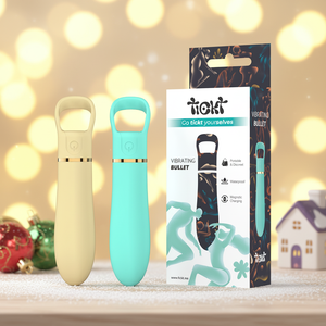 Masseur vibrant pour doigts en silicone intégral, mini vibromasseur clitoridien étanche avec 10 modes, mini vibromasseur bullet pour femmes - Product Image 1