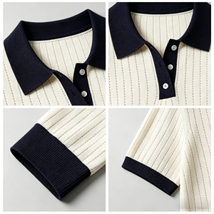 Maglia Estiva da Donna, Top Casual a Maniche Corte in Cotone Pettinato, Pullover Femminile Personalizzato Lavorato a Maglia - Product Image 3