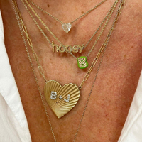 Gemnel Argent Sterling 925 Vente en gros Trendy Pendentif lettre en émail plaqué or 14 carats Collier en émail arc-en-ciel
