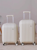 Valise à roulettes élégante pour femme en ABS+PC, modèle 2024, 18 pouces, légère, durable, avec serrure TSA, idéale pour les voyages