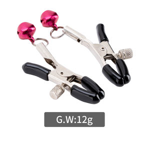 カスタム乳首クランプ乳房ボンデージLabiaクランプBDSM乳首クリップチェーン付き調整可能な金属乳首クランプ女性用 - Product Image 6