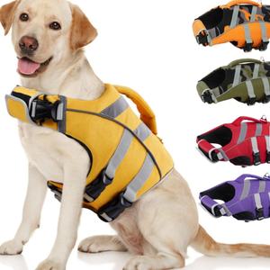 เสื้อชูชีพสำหรับสัตว์เลี้ยงคุณภาพพรีเมียม ขายดี ทนทาน พร้อมวัสดุโฟม EPE ที่มีแรงลอยตัวสูง เหมาะสำหรับสุนัขว่ายน้ำ - Product Image 1