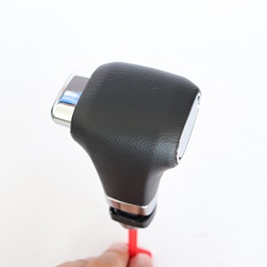 Volkswagen Automatic Transmission <b>Shift</b> <b>Knob</b> Leather Grain Black With Red T-Handle For Car Gear Shifter - Product Image 5