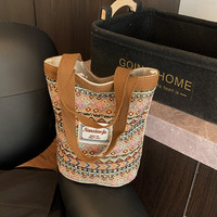 Sac à déjeuner en nylon fait main haut de gamme - Nouveau style panier de cuisine avec fermeture éclair pour employés de bureau - Sacs de grande capacité en gros