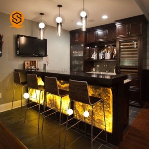 Barra de <span class=keywords><strong>Bar</strong></span> Moderna con Iluminación LED para Club Nocturno, Diseño de Barra para el Hogar - Product Image 3