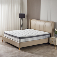 7-Zonen Weiche Plüsch Orthopädische Camping-Matratze Mittelfest Taschenfederkern-Hybrid-Matratze mit Gel-Memory-Foam-Oberfläche