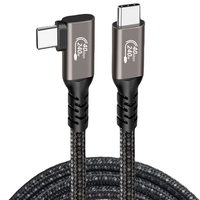 PCT-USB4-Kabel aus PVC Super-Schnell-SS USB4 Typ C Maschine zu USB4 Typ C Maschine PD3.1 240 W 48 V5 A für schnelles Aufladen
