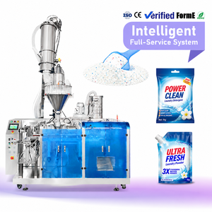 Machine d'emballage automatique à grande vitesse pour sachets Doypack, machine de remplissage de sachets pré-faits pour poudre à lessive - Product Image 1
