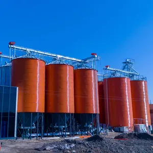 Imersão a quente silo galvanizado grão armazenamento temperatura 100tongrain estoque silo