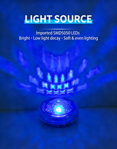 Luz LED RGB Flotante para Piscina, Decoración Impermeable IP67, Luz Inalámbrica para Piscina - Product Image 2