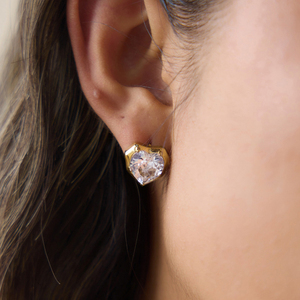 Pendientes <span class=keywords><strong>de</strong></span> Zirconia con Forma <span class=keywords><strong>de</strong></span> Corazón Clásicos <span class=keywords><strong>de</strong></span> J&D Jewelry, Acero Inoxidable <span class=keywords><strong>de</strong></span> <span class=keywords><strong>Alta</strong></span> <span class=keywords><strong>Calidad</strong></span>, Chapado en Oro <span class=keywords><strong>de</strong></span> 18K, Resistentes al Agua, Joyería para Mujer - Product Image 4