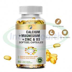 Capsules molles <span class=keywords><strong>de</strong></span> vitamine D3 OEM 5000, soutien immunitaire, calcium, magnésium, zinc, capsules molles <span class=keywords><strong>de</strong></span> vitamine D3 pour des os solides - Product Image 2