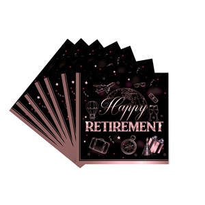 Younike Retirement Party Set <b>Tablecloth</b> Plates Cups Napkins Banner 40-60 Pcs Disposable Decorations - Product Image 4
