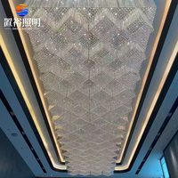 Fournisseur Professionnel de Lustres LED en Cristal K9 Modernes de Luxe pour Hôtel, Hall d'Entrée, Couloir, avec Commande à Interrupteur Personnalisée