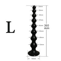 Perles anales souples et bon marché de grande taille, plug anal super long pour massage de la prostate, pour femmes et hommes