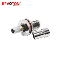 Conector RF Coaxial Impermeable PL239 UHF Hembra de Crimpado para Panel, Suministro de Fábrica, para Cable RG6 5D-FB WTR300