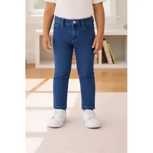 Jeans a Gamba Dritta Adrenaline Lavaggio Medio Elasticizzati Pantaloni Casual per Bambini 5 Tasche Vita Media - Product Image 2