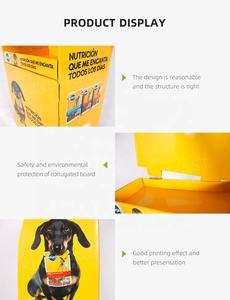 Estante de exhibición de cartón promocional personalizado creativo para exhibición de comida de perro - Product Image 3